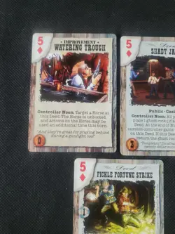 Deadlands Doomtown Boot Hill CCG Card Game Card Lot 5 Five's Diamond's Mixed - Image 2