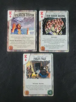 Deadlands Doomtown Boot Hill CCG Card Game Card Lot K King's Diamond's Mixed - Image 1