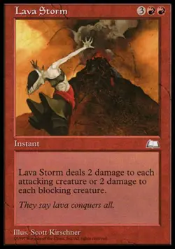 Lava Storm - Light Play MTG Weatherlight - Image 1