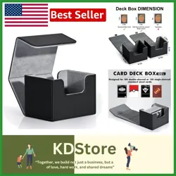 Luxury Leather MTG Card Deck Box with Magnetic Closure & Water Resistance - Image 1