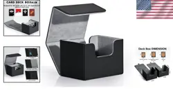 Luxury Leather MTG Card Deck Box with Magnetic Closure & Water Resistance - Image 2