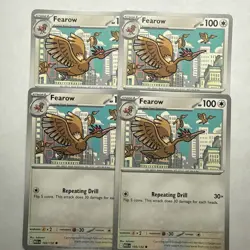 Fearow x4 (playset) 103/132 Mega Evolution (MEG en) Common NM Pokemon - Image 1