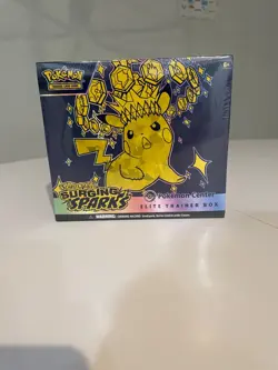 Pokemon Center EXCLUSIVE SURGING SPARKS Elite Trainer Box ETB New Factory Sealed - Image 1