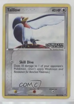 Taillow Reverse Foil Pokemon EX Delta Species #86 2005 - Image 1