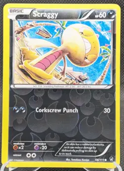 Scraggy Pokemon Furious Fists 66/111 Reverse Holo Common - Image 1