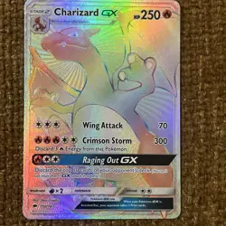 2017 Charizard GX Rainbow Secret Rare 150/147 Pokemon Burning Shadows LP - Image 1