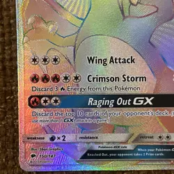 2017 Charizard GX Rainbow Secret Rare 150/147 Pokemon Burning Shadows LP - Image 2