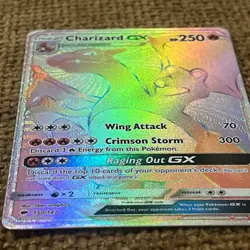 2017 Charizard GX Rainbow Secret Rare 150/147 Pokemon Burning Shadows LP - Image 4
