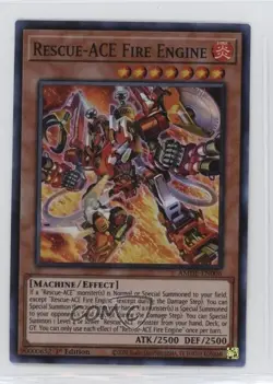 Rescue-ACE Fire Engine 1st Ed. YuGiOh Amazing Defenders #AMDE-EN006 - Image 1
