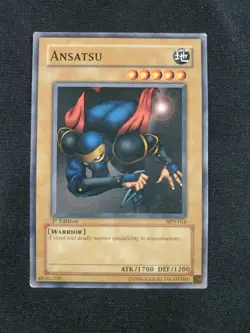 Lightly Played Ansatsu - SDY-016 - Common - 1st Edition - YuGiOh - LP - Image 1