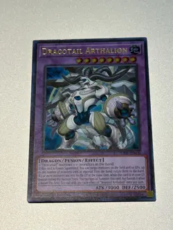 Yugioh Dracotail Arthalion, JUSH-EN006, 1st Edition, Ultra Rare, NM/M! - Image 1