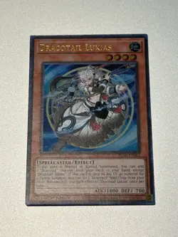 Yugioh Dracotail Lukias, JUSH-EN001, 1st Edition, Ultra Rare, NM/M! - Image 1