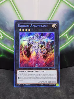 Yugioh Bujinki Amaterasu MP15-EN029 Secret Rare 1st Edition NM - Image 1