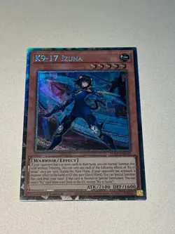 Yugioh K9-17 Izuna, JUSH-EN031, 1st Edition, Collector's Rare CR, NM/M! - Image 1