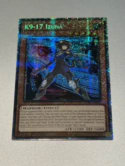 Yugioh K9-17 Izuna, JUSH-EN031, 1st Edition, Starlight Rare, NM/M! - Image 1