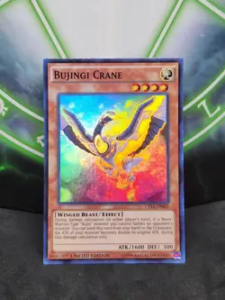 Yugioh Bujingi Crane CT11-EN005 Super Rare Limited Edition NM - Image 1