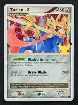 Zacian LV.X - SWSH135 - Pokemon Sword & Shield Promo Ultra Rare Holo Card NM - Image 1