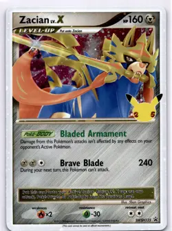 Zacian LV. X - Promo SWSH: Sword & Shield Promo Cards SWSH135 Holo Metal NM - Image 1