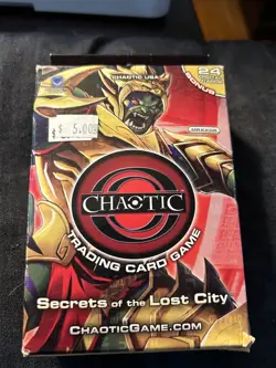 SECRETS OF THE LOST CITY Chaotic Trading Card Game STARTER DECK 813770013046 - Image 1