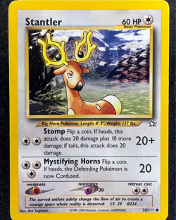 Stantler 76/111 - Pokemon Card TCG - Neo Genesis - Unlimited Vintage LP - Image 1