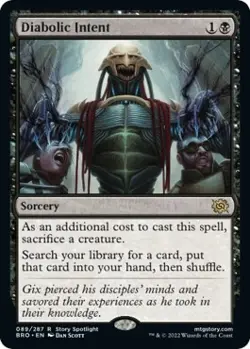 MTG Foil - Diabolic Intent - 89 / NM / English - Image 1
