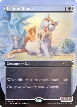 Foil - Helpful Hunter (0895) (Rainbow Foil) - 895 / NM / English MTG - Image 1