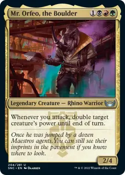 Foil - Mr. Orfeo, the Boulder - 204 / NM / English MTG - Image 1