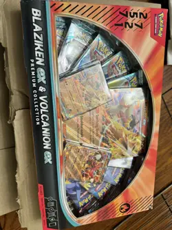 Pokemon TCG: Blaziken ex & Volcanion ex Premium Collection AMAZON EXCLUSIVE - Image 1