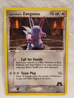 Team Magma's Zangoose - 23/95 - Rare NM Magma vs. Aqua Pokemon LP - Image 1