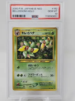 2000 Pokemon Japanese Neo Bellossom Holo PSA 10 - Image 1