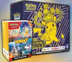 Pokemon TCG Surging Sparks 2-Pack ETB + Booster Bundle New Sealed 15 Packs - Image 1