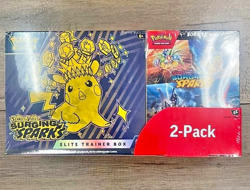 Pokemon TCG Surging Sparks 2-Pack ETB + Booster Bundle New Sealed 15 Packs - Image 2