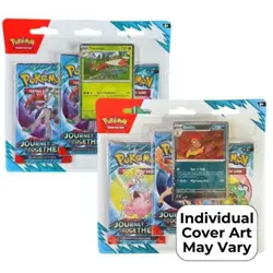 Pokemon Scarlet & Violet Journey Together 3-Pack Blister (Scrafty or Yanmega) - Image 1