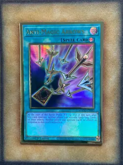 Yugioh Anti-Magic Arrows MAGO-EN043 Gold Rare 1st Ed NM - Image 1