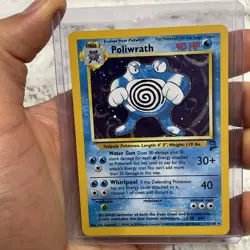 Poliwrath - 15/130 - Pokemon Base Set 2 Holo Rare Card WOTC LP/NM Vintage TCG - Image 1