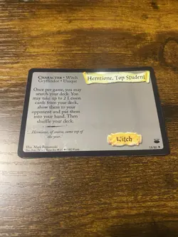 Harry Potter TCG Hermione top student #18/80 rare card foil - Image 1