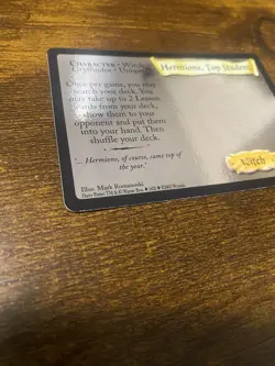 Harry Potter TCG Hermione top student #18/80 rare card foil - Image 3