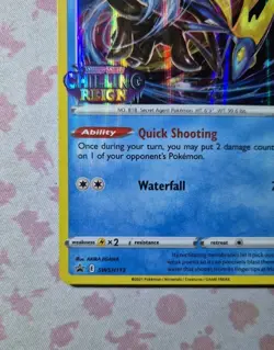 Pokemon Card Inteleon SWSH113 Prerelease Chilling Reign Holo Rare Stamped Promo - Image 4