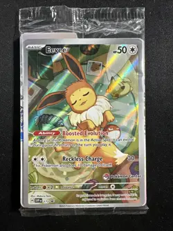 Pokemon Center Stamped Eevee #173 Prismatic Evolutions SEALED TCG Promo Card SP - Image 1