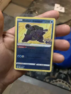 💥 Pokemon TCG Radiant Blastoise Holo Card Pokemon Go 018/078 2022 - Image 3