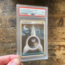 PSA 9 Darkness Energy Umbreon HeartGold Collection Pokemon Japanese Card 2009 - Image 1