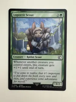Loporrit Scout MTG Magic the Gathering Card NM Near Mint FIN - Image 1