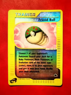Friend Ball 126/144 Skyridge Reverse Holo Trainer Card Pokemon TCG - Image 1