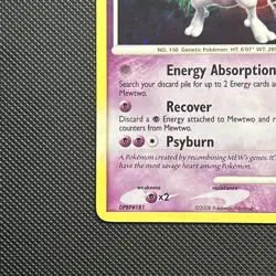 Mewtwo - 9/100 - Pokemon Majestic Dawn Holo Card LP - Image 5