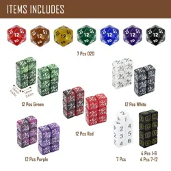 130PCS MTG Keyword Counters Tokens & MTG Life Counter Dice Set for Magic Card... - Image 2