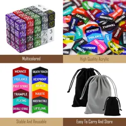 130PCS MTG Keyword Counters Tokens & MTG Life Counter Dice Set for Magic Card... - Image 4