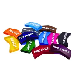 72 Color Coded MTG Keyword Counters for Magic The Gathering TCG Card Game Acc... - Image 2