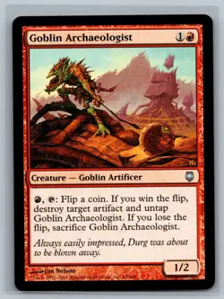 Magic The Gathering Darksteel Goblin Archaeologist #63/165 MTG TCG CCG - Image 1