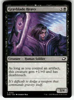 GRAVBLADE HEAVY C MAGIC THE GATHERING MTG EDGE OF ETERNITIES 102 NM - Image 1