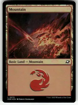MOUNTAIN () L MAGIC THE GATHERING MTG EDGE OF ETERNITIES 273 FOIL NM - Image 1